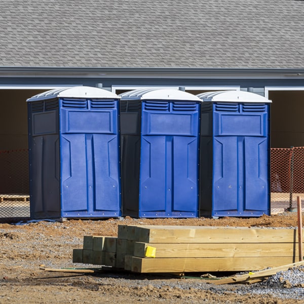 is there a specific order in which to place multiple porta potties in Middleburg Heights